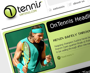 on tennis - web template for eton digital - tennis template -  mindnever