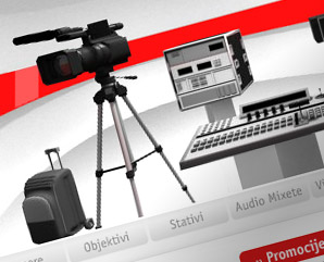 saut professional - camera and video rental - webdesign mindnever